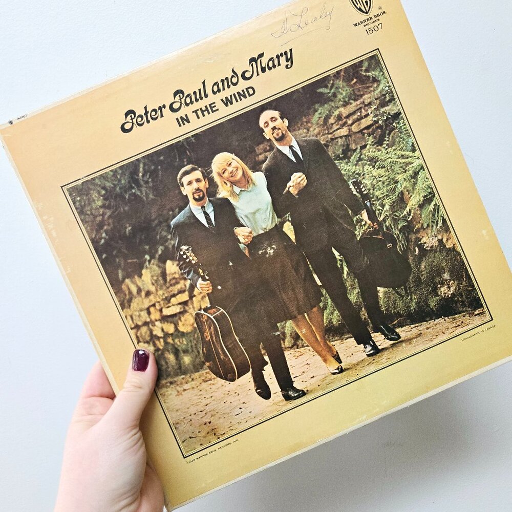 3 For 15 🌞🙌 Vintage Peter, Paul and Mary "In the Wind" Vinyl Record – GUC